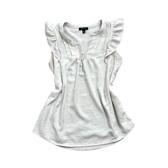 Tamara. H cottegecore white short sleeve blouse flare sleeves Bohochic fairy - Picture 4 of 6